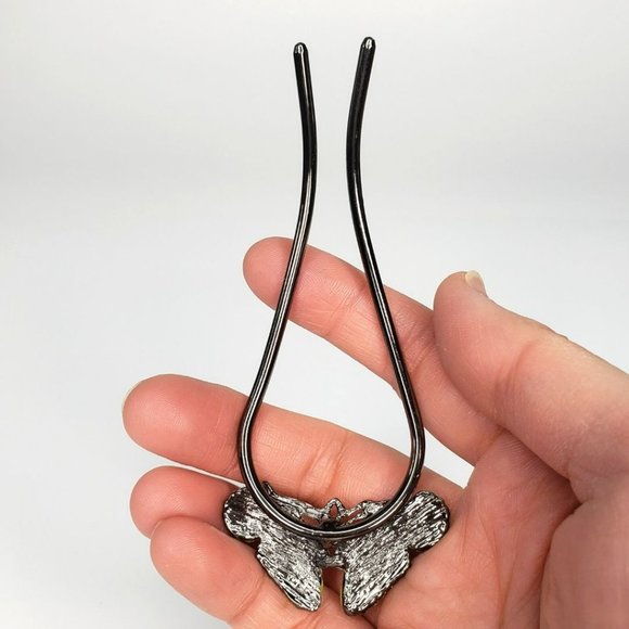 Butterfly U-shaped Hair Pin - Picture 2 of 5